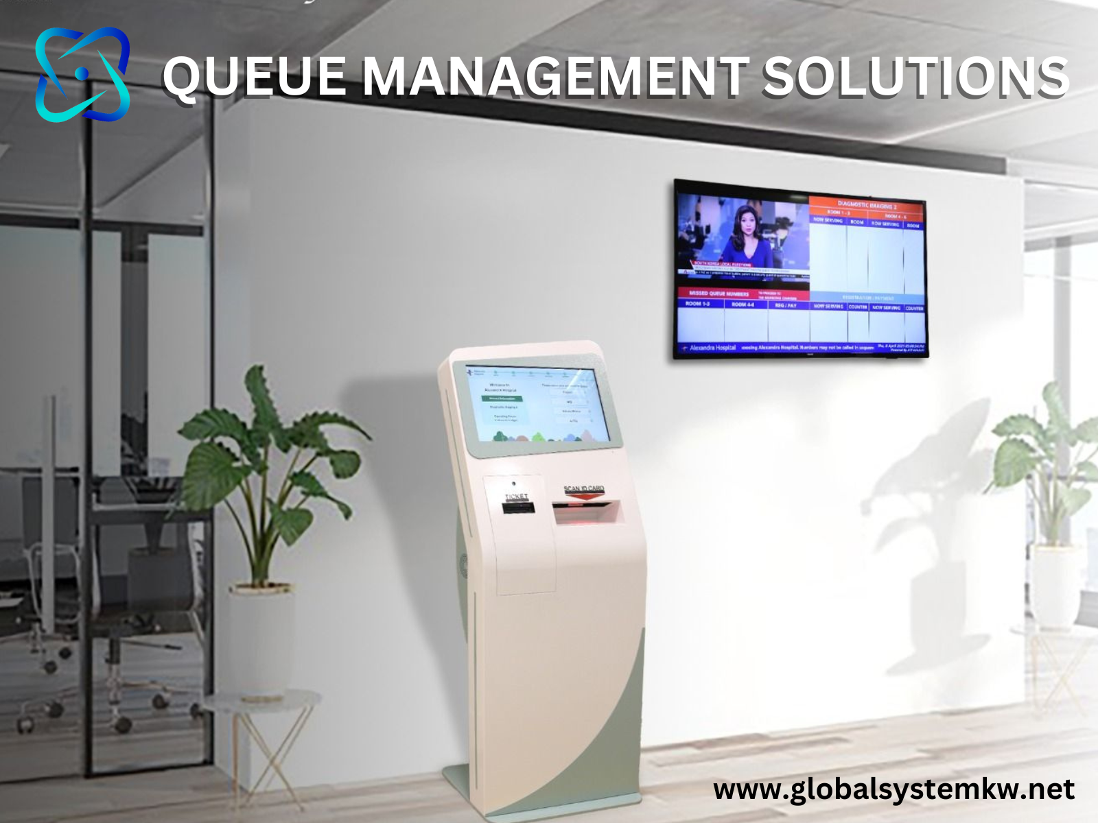 queue management system , global solution center kuwait